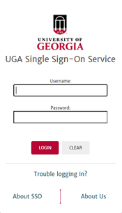 Screenshot of SSO login prompt