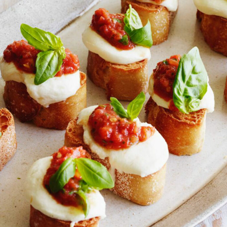 Tomato Mozzarella Bruschetta