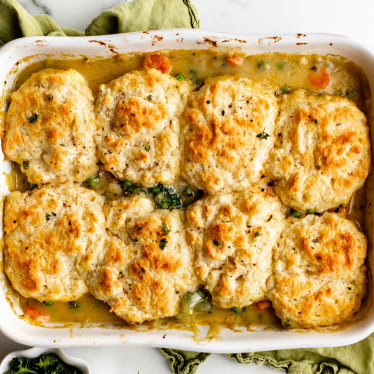 Chicken Pot Biscuit Casserole