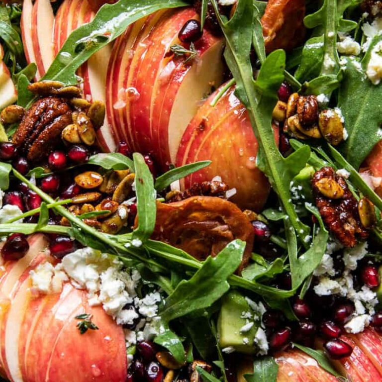 Fall Apple & Sweet Potato Kale Salad