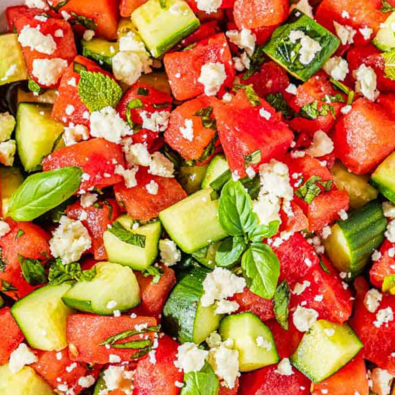Watermelon Mint Feta Salad